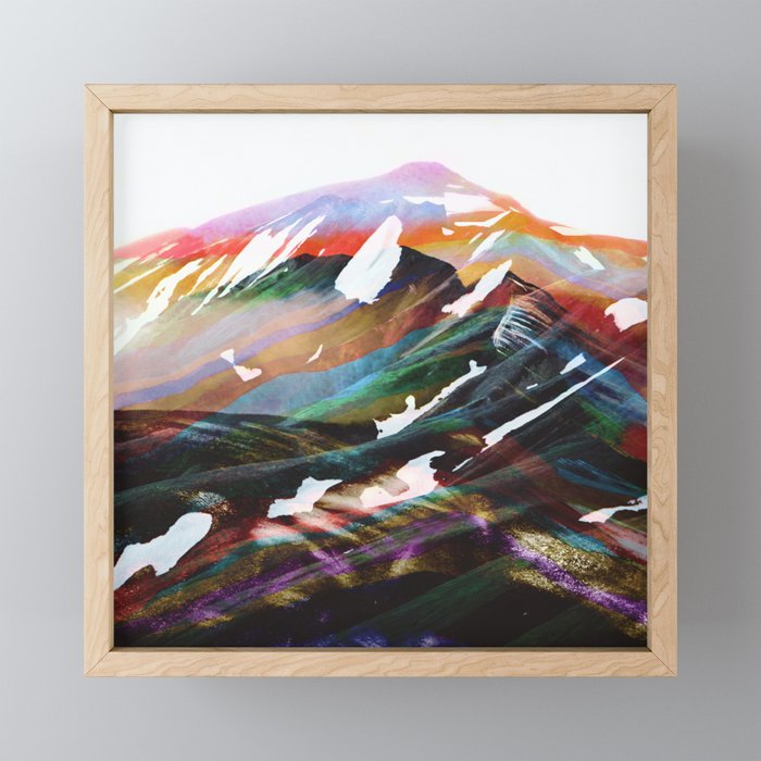 Abstract Mountains II Mini Art Print Gallery Image 1