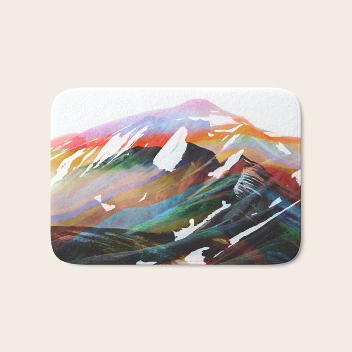 Abstract Mountains II Bath Mat Gallery Image 1