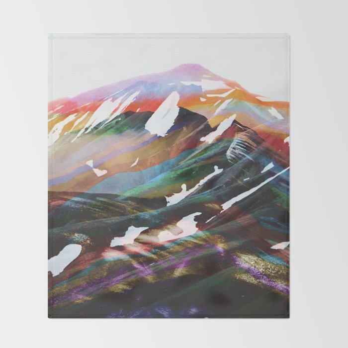 Abstract Mountains II Throw Blanket Gallery Image 2