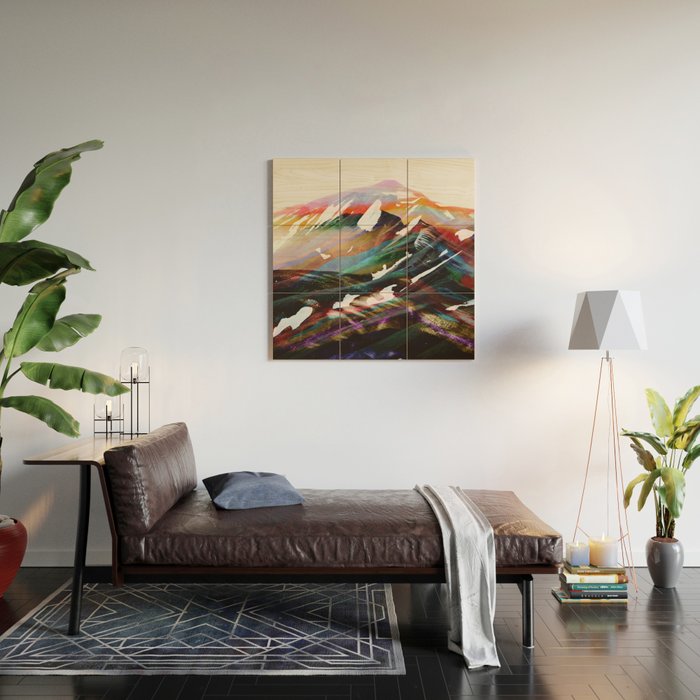 Abstract Mountains II Wood Wall Art Gallery Image 2