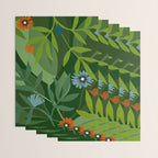 Dark Tropical Flower Pattern Wrapping Paper Gallery Image 3