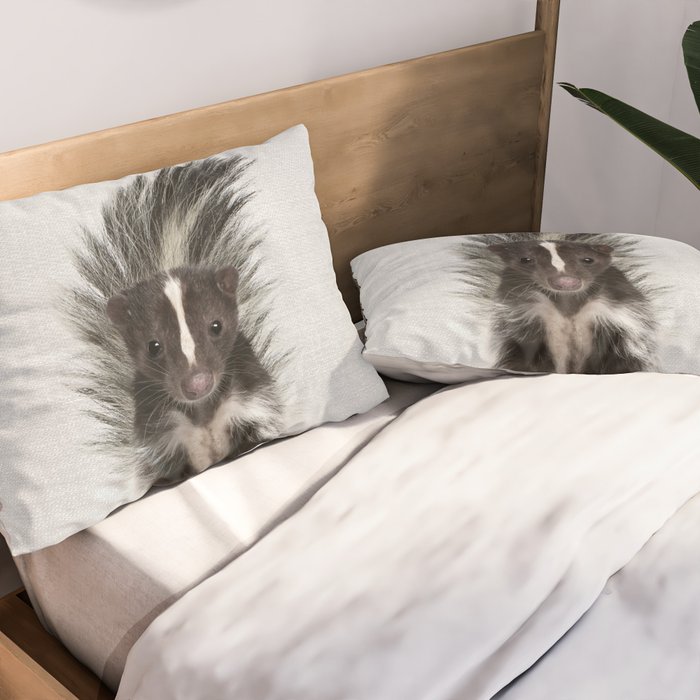 Skunk - Colorful Pillow Sham Gallery Image 2