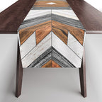 Urban Tribal Pattern No.8 - Aztec - Wood Table Runner Gallery Image 1