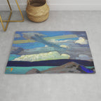 Tom Thomson Clouds ("The Zeppelins") 1915 Canadian Landscape Artist Rug Gallery Image 1