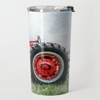 Vintage IH Farmall 450 Side View Red Tractor Travel Mug Gallery Image 2