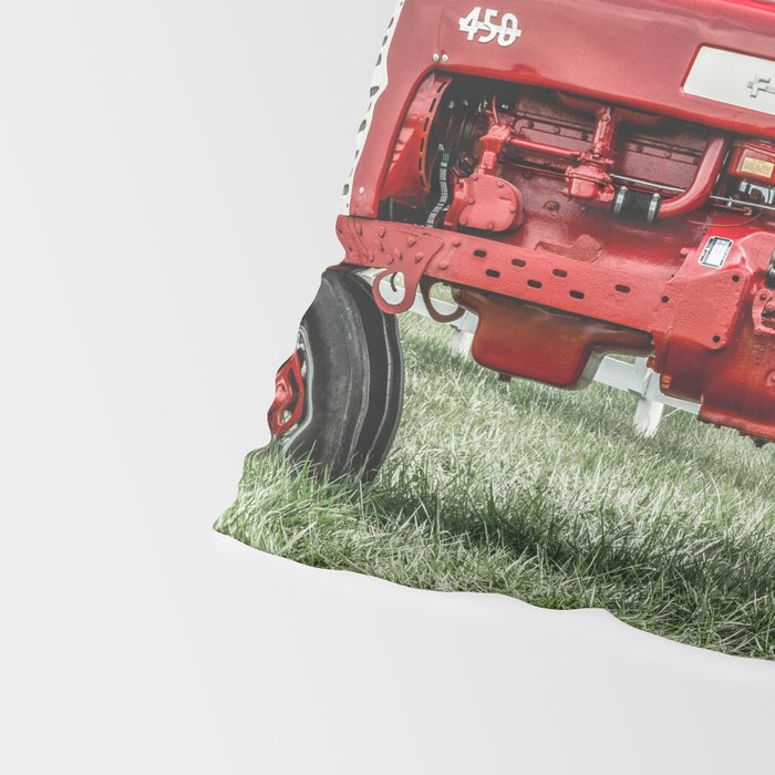 Vintage IH Farmall 450 Side View Red Tractor Pillow Sham Gallery Image 4