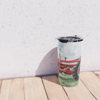 Vintage IH Farmall 450 Side View Red Tractor Travel Mug Gallery Image 4