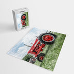 Vintage IH Farmall 450 Side View Red Tractor Jigsaw Puzzle Gallery Image 2