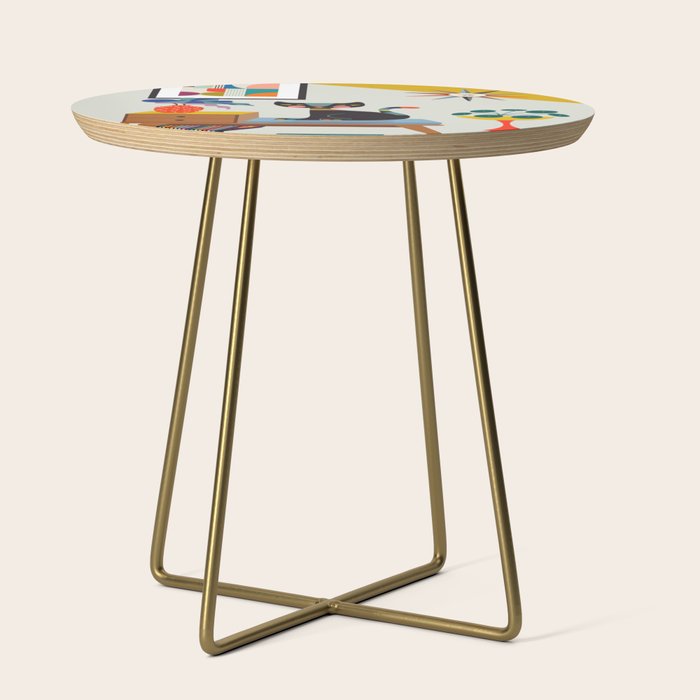 Mid Century Modern Cat Side Table Gallery Image 1