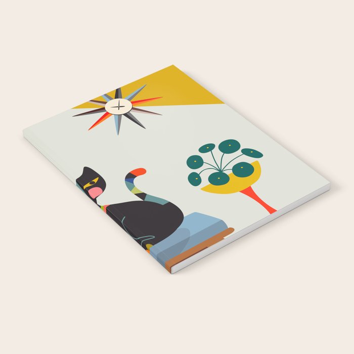 Mid Century Modern Cat Notebook Gallery Image 2