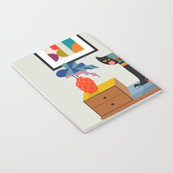 Mid Century Modern Cat Notebook Gallery Image 3