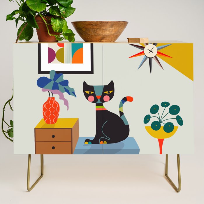 Mid Century Modern Cat Credenza Gallery Image 1