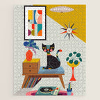 Mid Century Modern Cat Jigsaw Puzzle Gallery Image 1