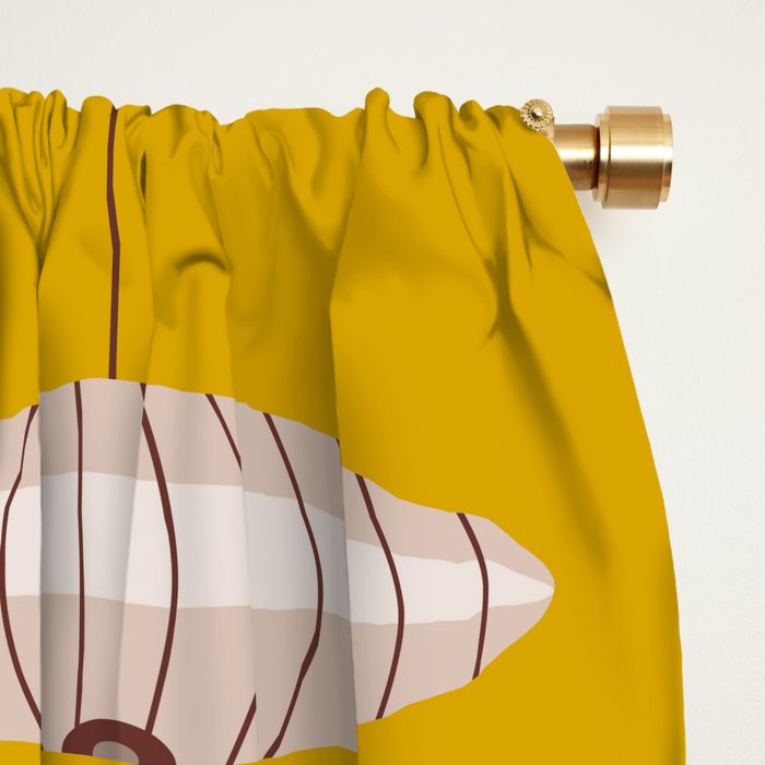 Mid Century Modern Cat Window Curtain Gallery Image 2