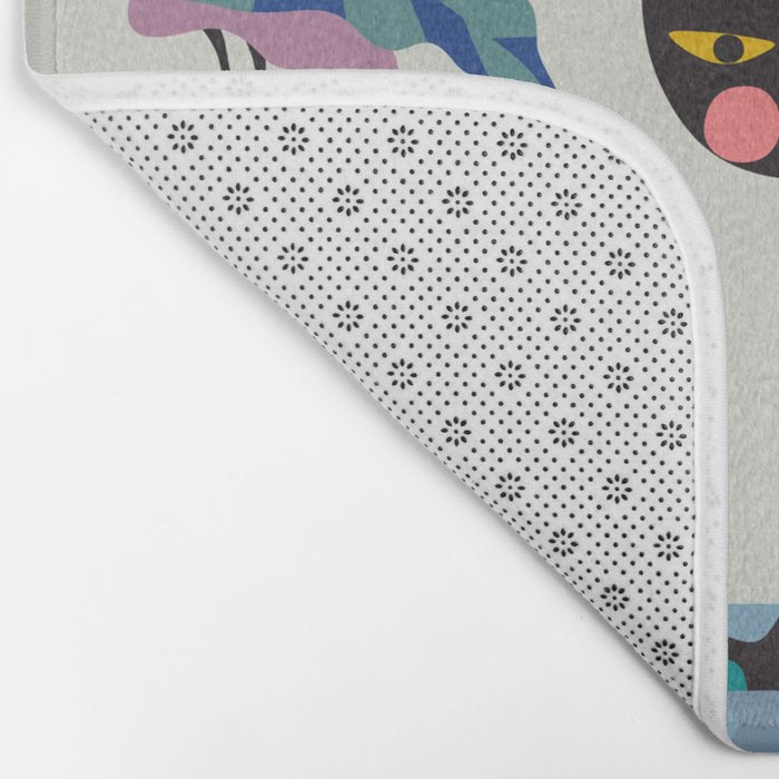 Mid Century Modern Cat Bath Mat Gallery Image 2