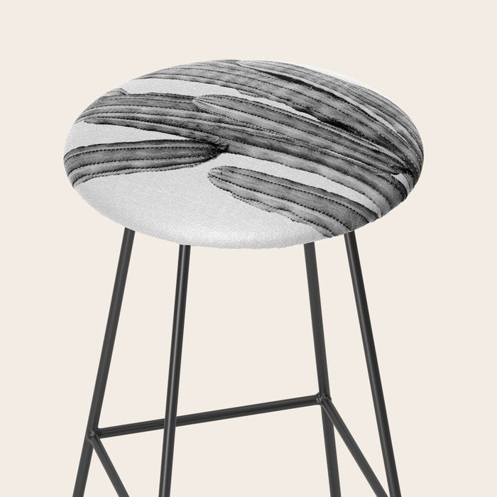 Cactus 3 - Black & White Stool Gallery Image 2