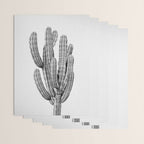 Cactus 3 - Black & White Wrapping Paper Gallery Image 3