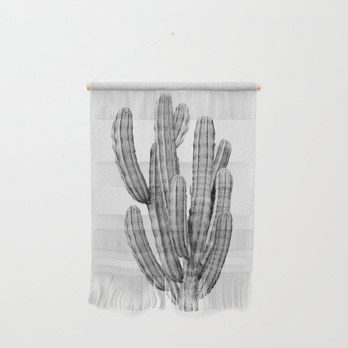 Cactus 3 - Black & White Wall Hanging Gallery Image 1