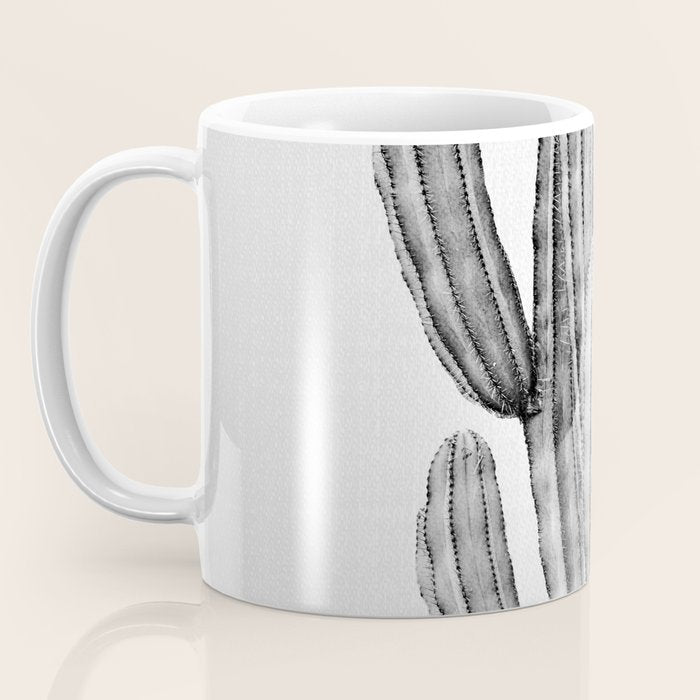 Cactus 3 - Black & White Coffee Mug Gallery Image 3