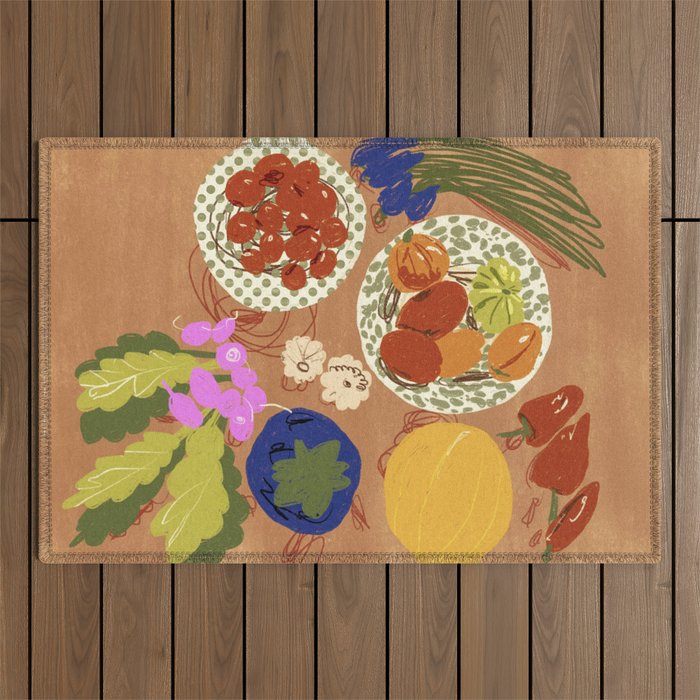 Vegetables Outdoor Rug Gallery Image 1