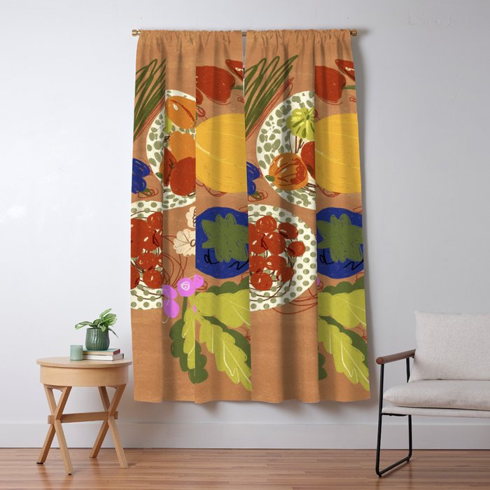 Vegetables Window Curtain Gallery Image 5