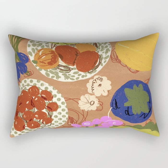 Vegetables Rectangular Pillow Gallery Image 1