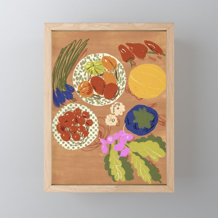 Vegetables Mini Art Print Gallery Image 1