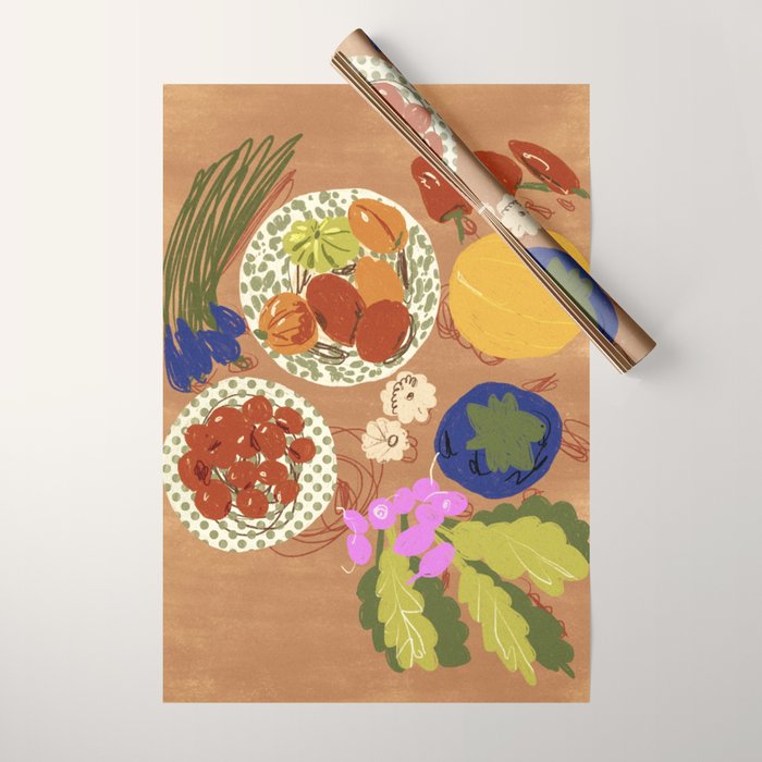Vegetables Wrapping Paper Gallery Image 1