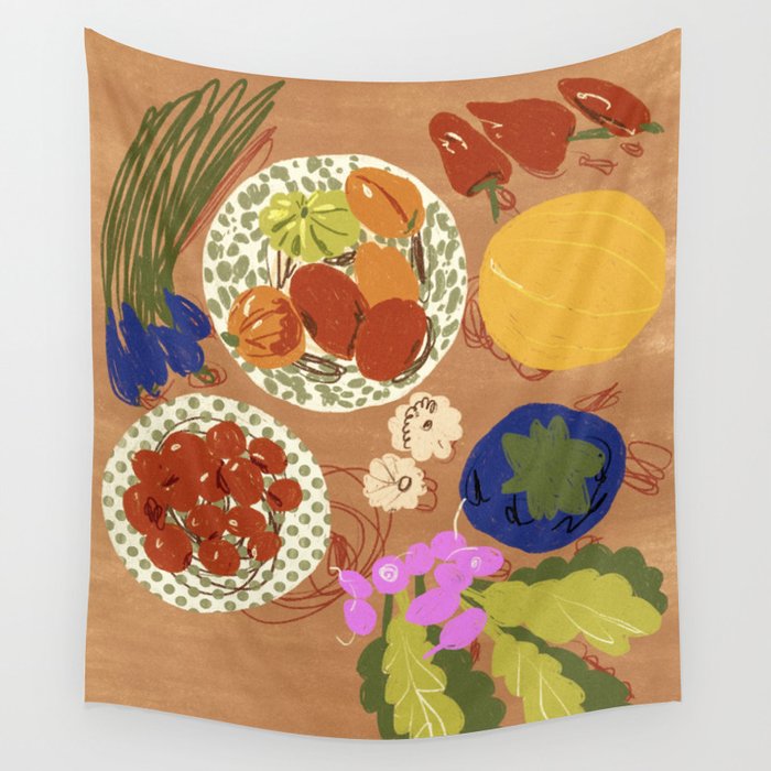 Vegetables Wall Tapestry Gallery Image 4