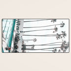 Pool and Palm Trees Desk Mat Gallery Image 3