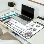 Pool and Palm Trees Desk Mat Gallery Image 2