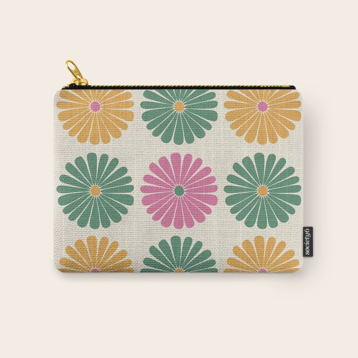 Retro Summer Daisies XI Carry All Pouch Gallery Image 1