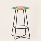 Retro Summer Daisies XI Stool Gallery Image 1