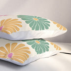 Retro Summer Daisies XI Pillow Sham Gallery Image 3