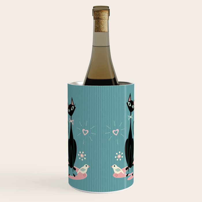Vintage Kitty Love ©studioxtine Wine Chiller Gallery Image 1