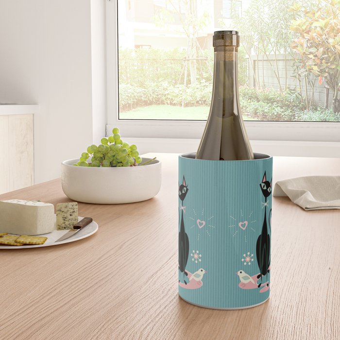 Vintage Kitty Love ©studioxtine Wine Chiller Gallery Image 4