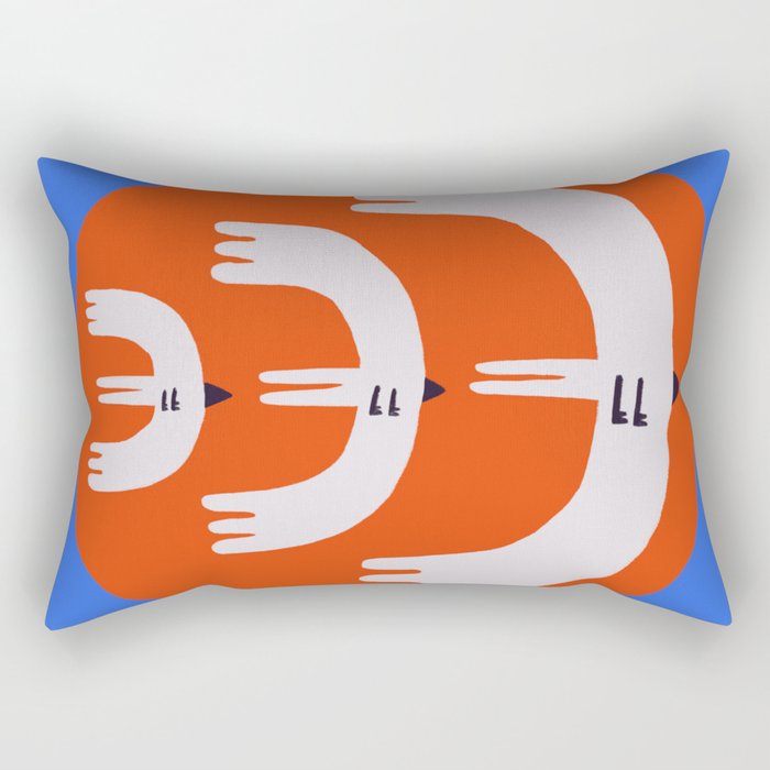 Onwards & Upwards Feathered Friends Rectangular Pillow Gallery Image 2