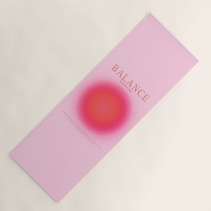 Gradient Angel Numbers: Angel Number 888 - Balance (Pink Palette) Yoga Mat Gallery Image 1