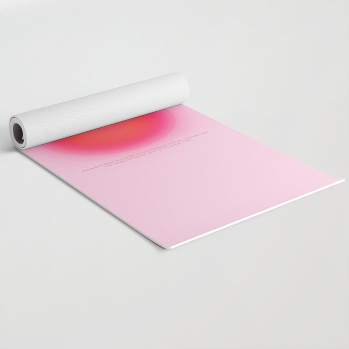 Gradient Angel Numbers: Angel Number 888 - Balance (Pink Palette) Yoga Mat Gallery Image 2