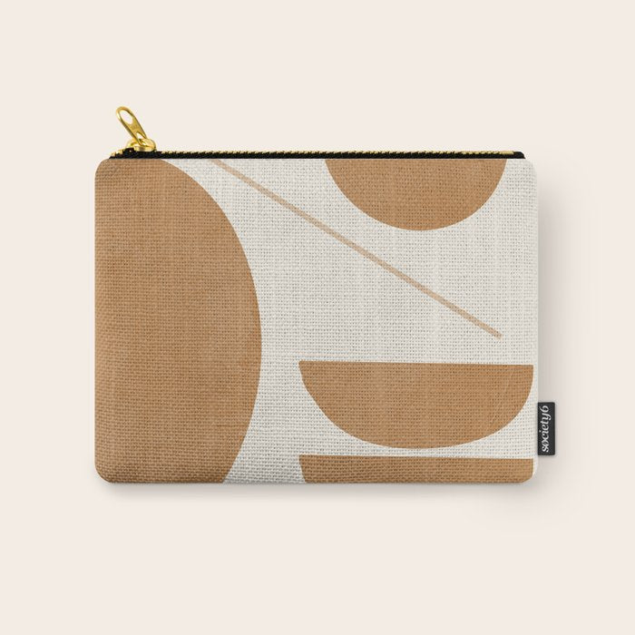 Modern Abstract Minimal Shapes 187/3 Carry All Pouch Gallery Image 1