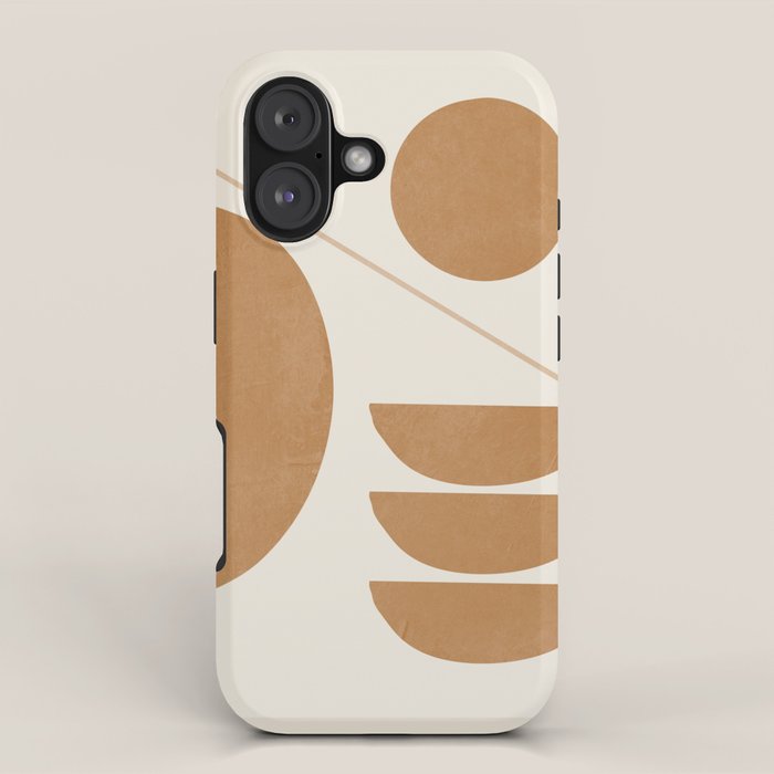 Modern Abstract Minimal Shapes 187/3 iPhone Case Gallery Image 1