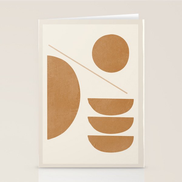 Modern Abstract Minimal Shapes 187/3 Stationery Card Gallery Image 1