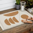 Modern Abstract Minimal Shapes 187/3 Outdoor Rug Gallery Image 2