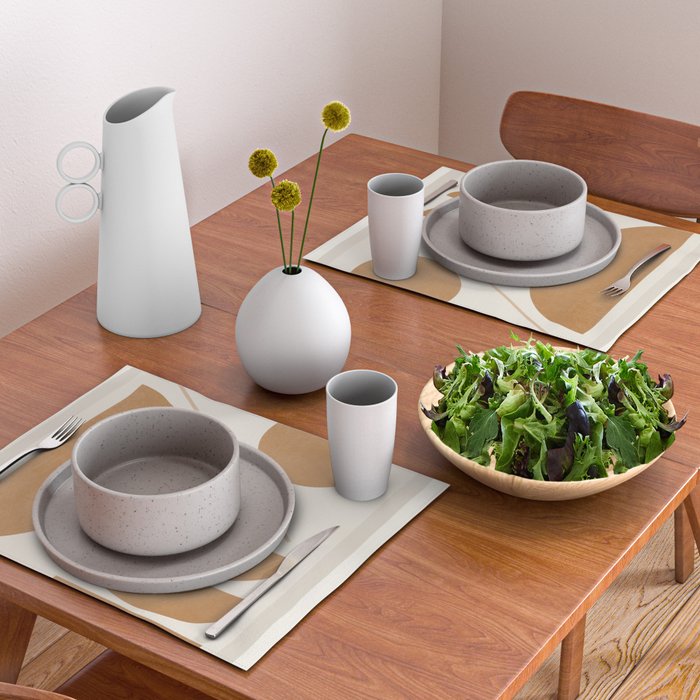 Modern Abstract Minimal Shapes 187/3 Placemat Gallery Image 2