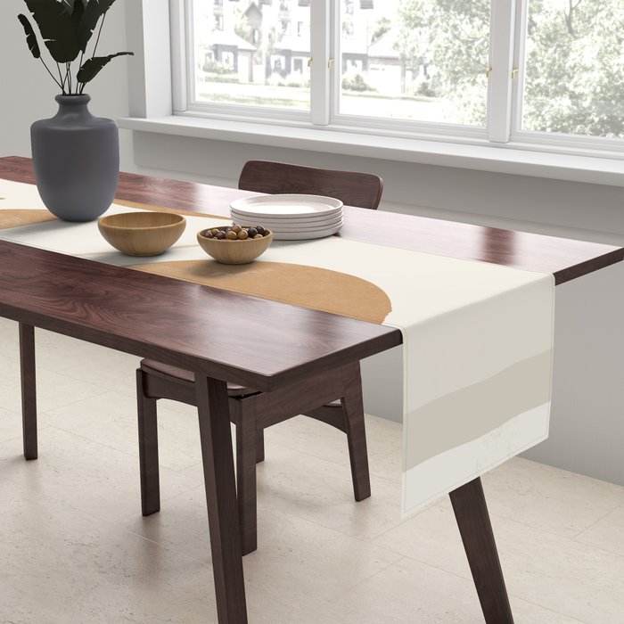 Modern Abstract Minimal Shapes 187/3 Table Runner Gallery Image 2