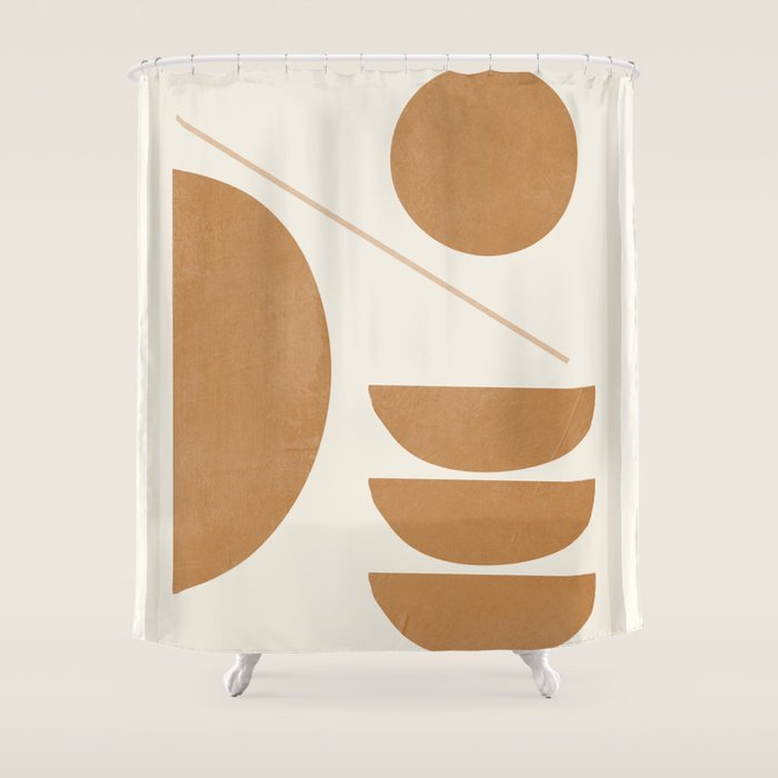 Modern Abstract Minimal Shapes 187/3 Shower Curtain Gallery Image 1