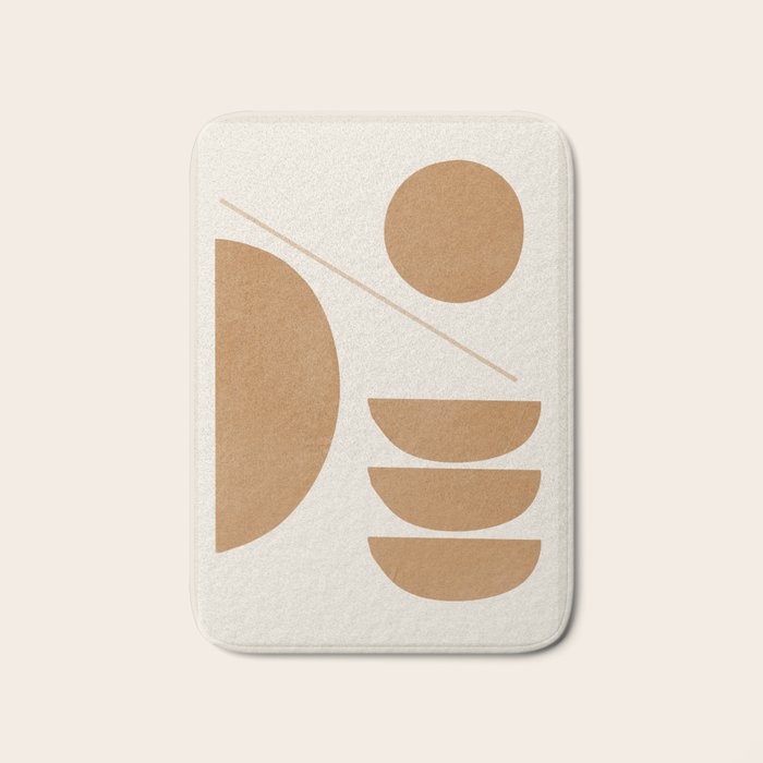 Modern Abstract Minimal Shapes 187/3 Bath Mat Gallery Image 1