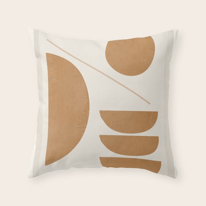 Modern Abstract Minimal Shapes 187/3 Throw Pillow Gallery Image 6
