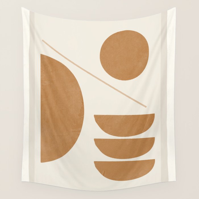 Modern Abstract Minimal Shapes 187/3 Wall Tapestry Gallery Image 4