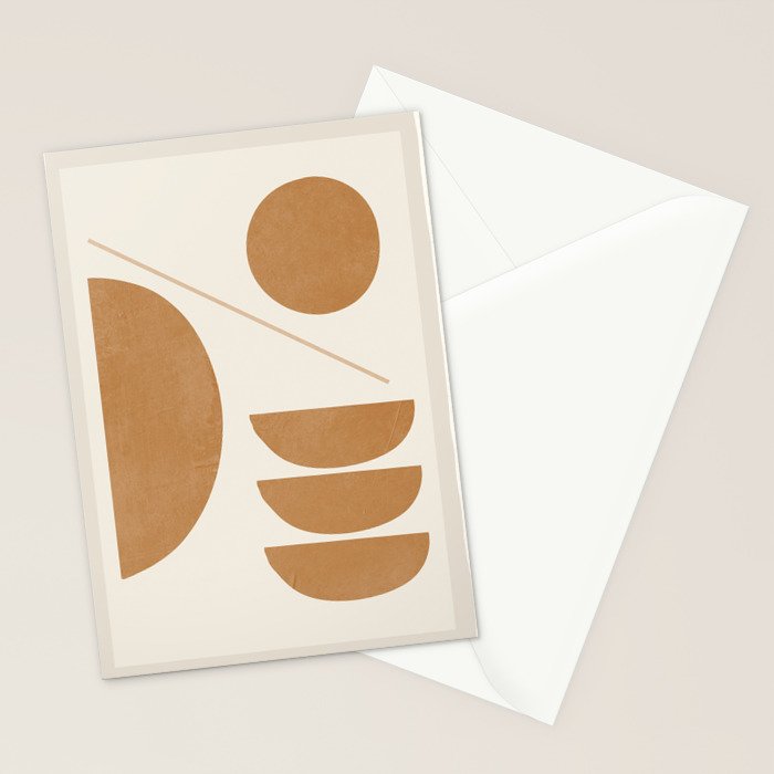 Modern Abstract Minimal Shapes 187/3 Stationery Card Gallery Image 2